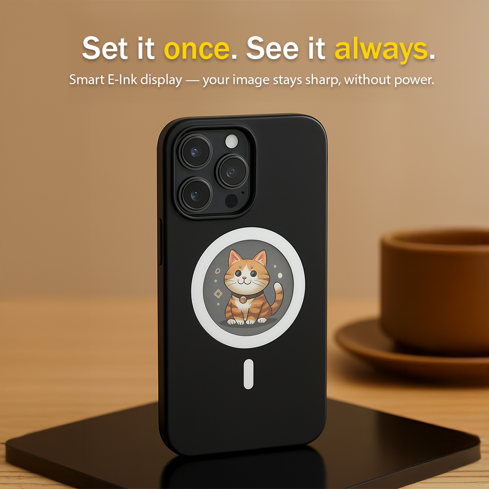 MyPhoneCase™ “Circle”, Customizable MagSafe E-Ink Phone Case