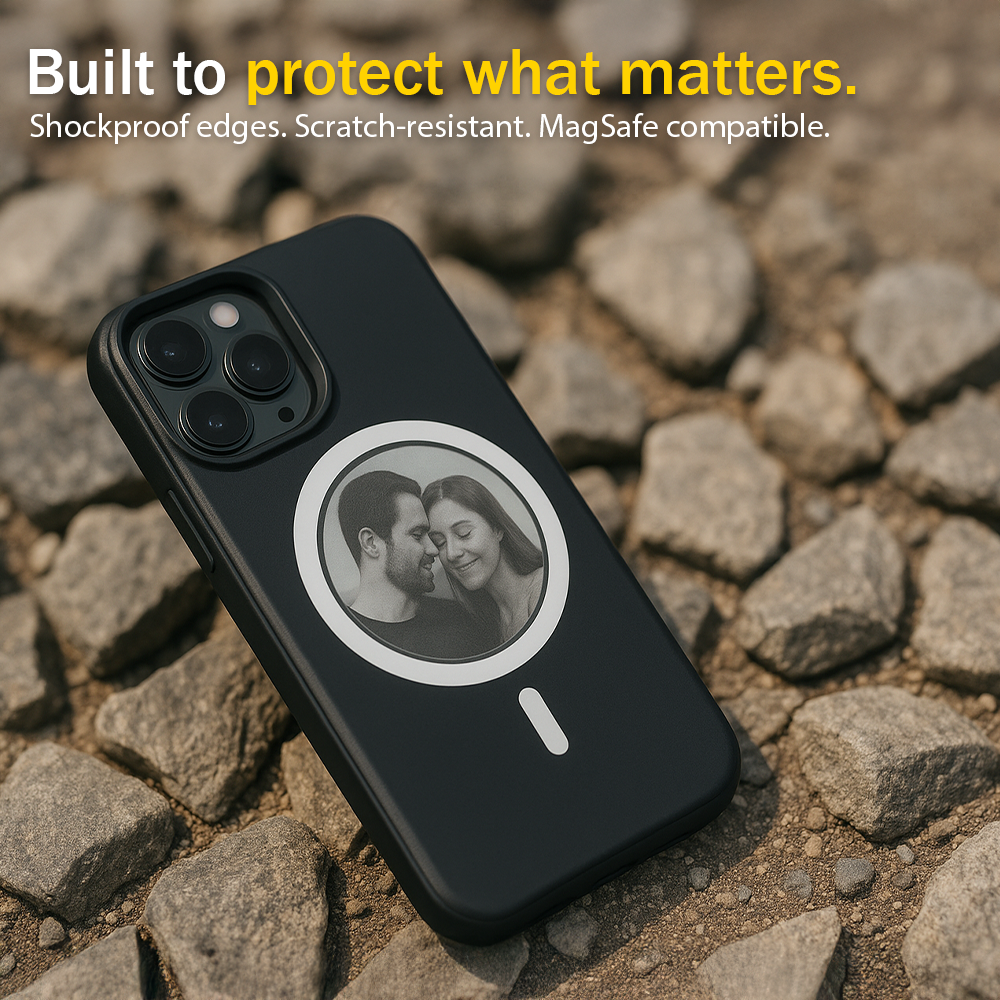 MyPhoneCase™ “Circle”, Customizable MagSafe E-Ink Phone Case